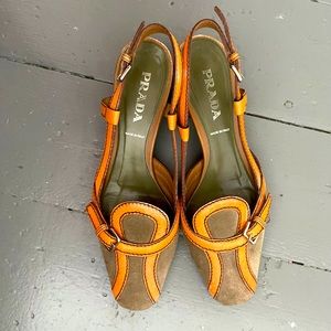 Prada vintage suede shoes